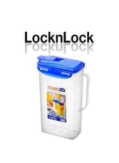 LOCK & LOCK LocknLock 2L Fridge Door Jug with Resealable Flip-Top - Airtight, BPA-Free, Microwave, Freezer, and Dishwasher Safe  - Image 1