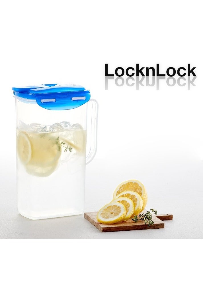 LOCK & LOCK LocknLock 2L Fridge Door Jug with Resealable Flip-Top - Airtight, BPA-Free, Microwave, Freezer, and Dishwasher Safe  - Image 3
