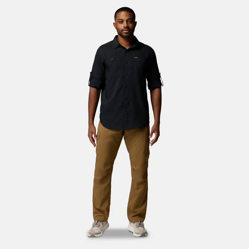Columbia Black Men's Silver Ridge Utility Lite Shirt for Men | Best Price UAE