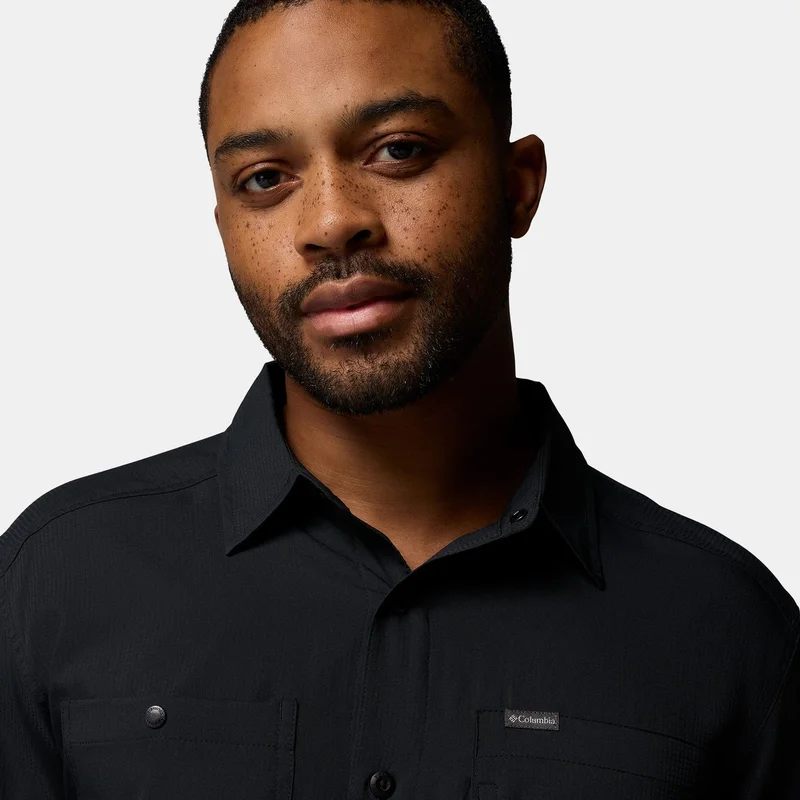 Columbia Black Men's Silver Ridge Utility Lite Shirt for Men | Best Price UAE