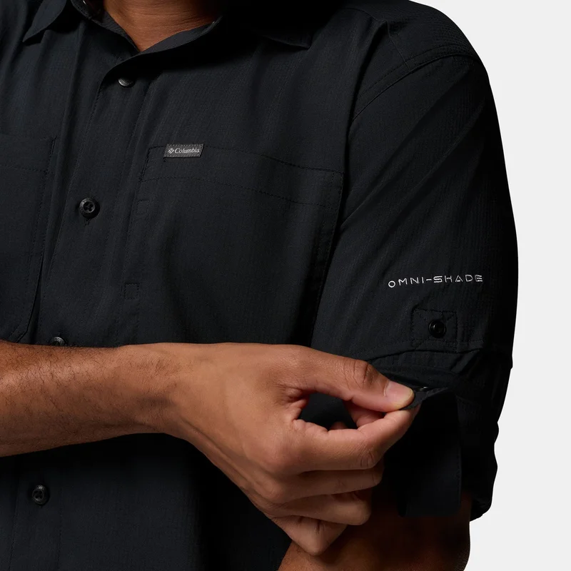 Columbia Black Men's Silver Ridge Utility Lite Shirt for Men | Best Price UAE