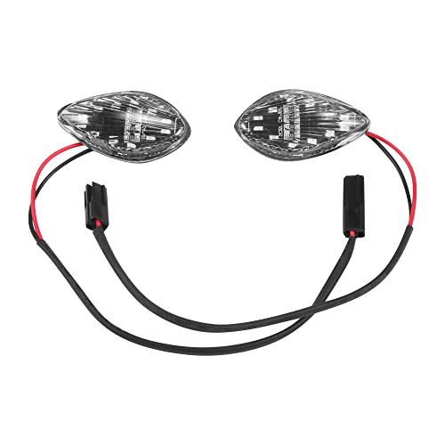 HUSUKU LED Front Flush Mount Turn Signal Light Brake Blinker Indicator Market Lamp for Honda Grom 2014-2018 -Smoke Lens (Pack of 2) (Transparent Len) - Image 2