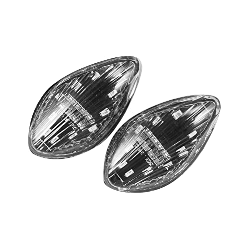 HUSUKU LED Front Flush Mount Turn Signal Light Brake Blinker Indicator Market Lamp for Honda Grom 2014-2018 -Smoke Lens (Pack of 2) (Transparent Len) - Image 3
