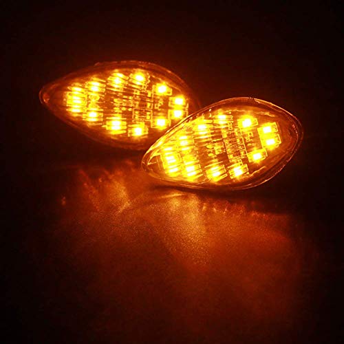 HUSUKU LED Front Flush Mount Turn Signal Light Brake Blinker Indicator Market Lamp for Honda Grom 2014-2018 -Smoke Lens (Pack of 2) (Transparent Len) - Image 5