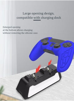 IINE Sony 5  Technological Texture Design PS5 Controller Skin Anti-Slip Silicone Skin Protective Cover Case for Playstation 5 DualSense Wireless Controller with Thumb Grip Caps Acessories  - Image 3