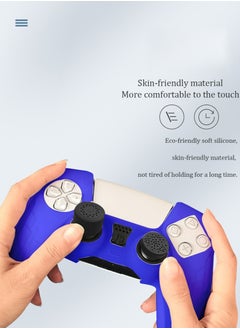 IINE Sony 5  Technological Texture Design PS5 Controller Skin Anti-Slip Silicone Skin Protective Cover Case for Playstation 5 DualSense Wireless Controller with Thumb Grip Caps Acessories  - Image 4