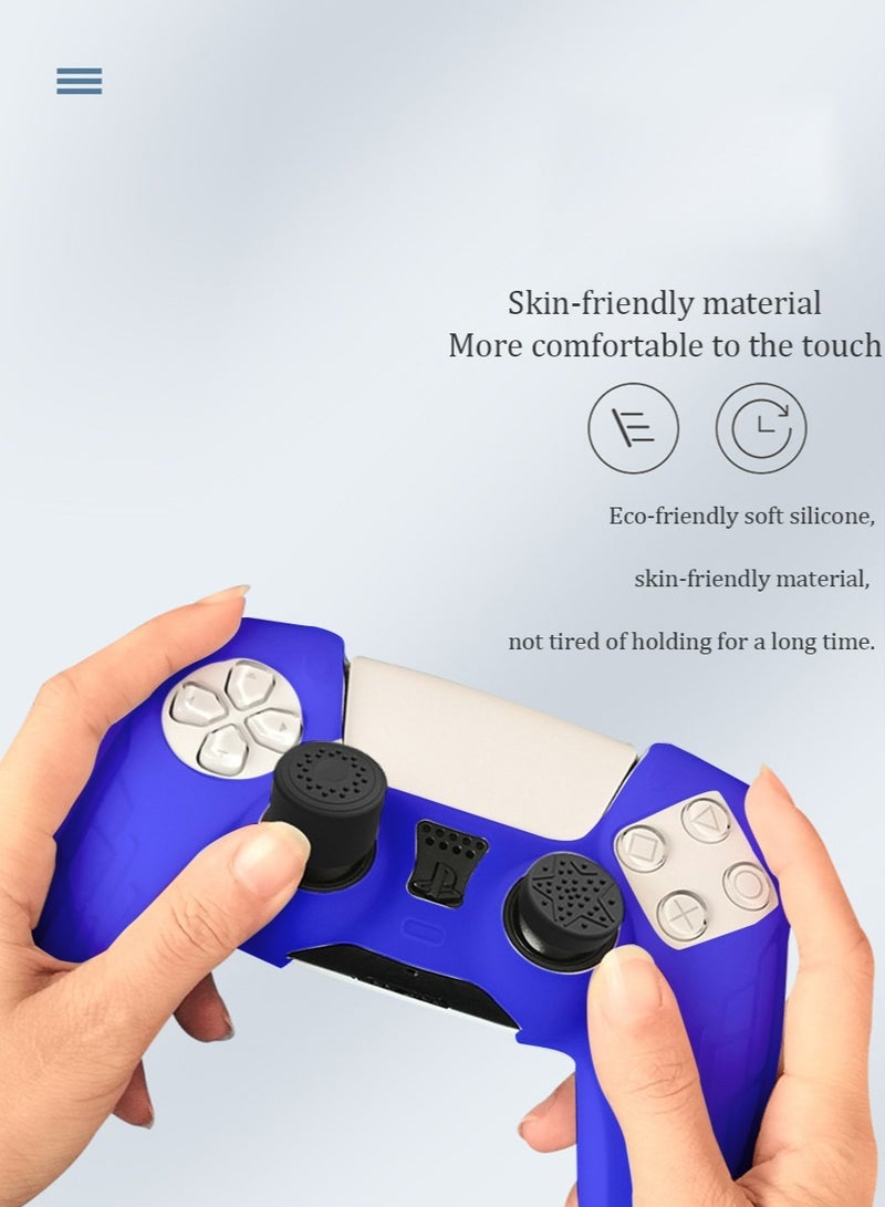 IINE Sony 5  Technological Texture Design PS5 Controller Skin Anti-Slip Silicone Skin Protective Cover Case for Playstation 5 DualSense Wireless Controller with Thumb Grip Caps Acessories - Image 4