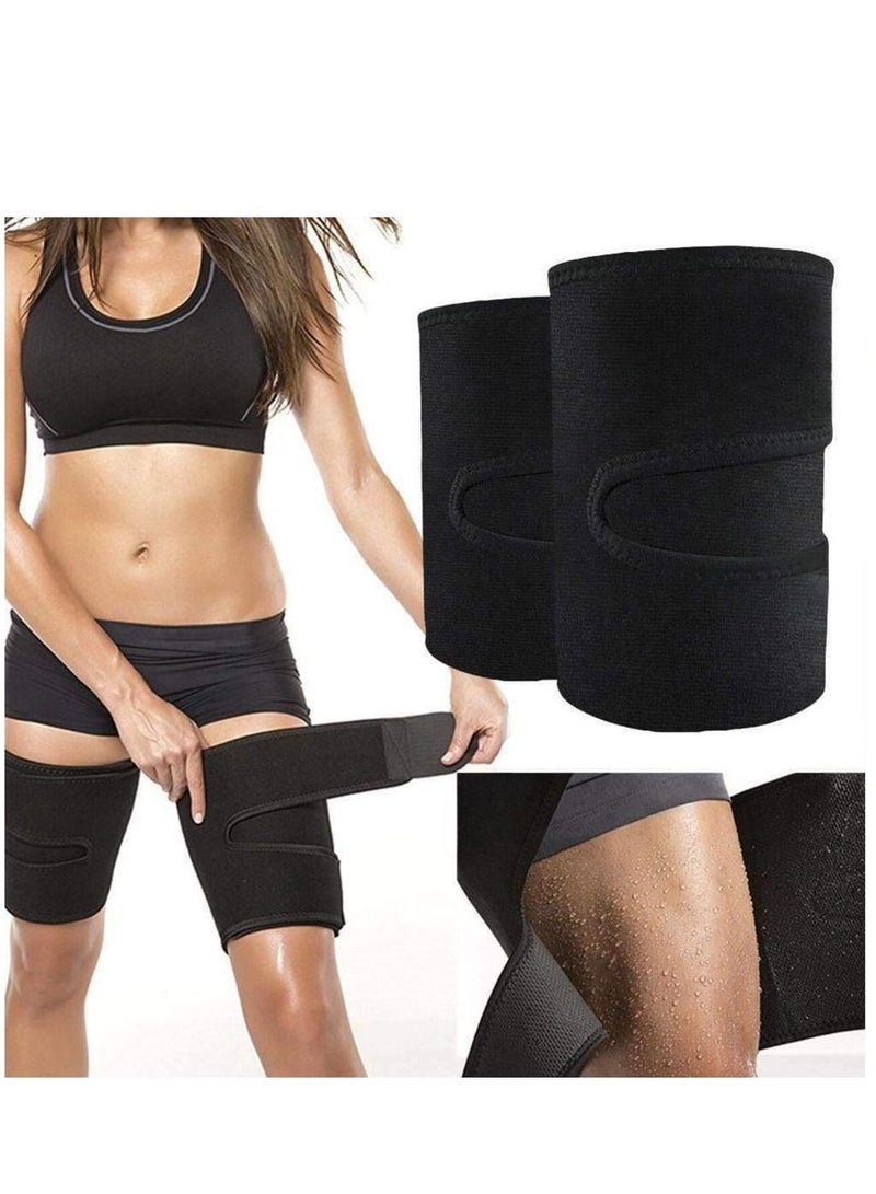 Pair Of Leg Thigh Trimmer Belt, Sweat Leg Shaping Band, Fitness Running Sweat Slim Body Shaper For Weight Loss And Sports Workouts Large Size - Image 2