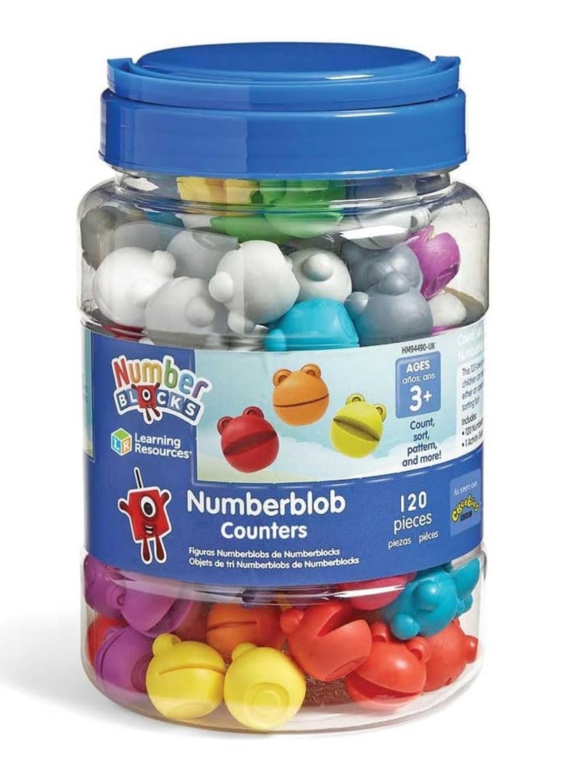 LEARNING RESOURSES Number blocks Number blob Counting Set, Educational Math Manipulatives, Numbers for Toddlers, Preschool Learning Toys, Ages 3+  - Image 1