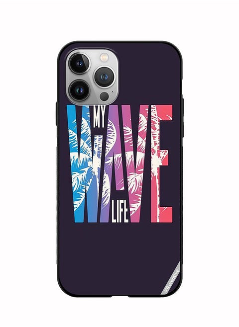 Protective Case Cover For Apple iPhone 11 Pro Max Wave Design Multicolour