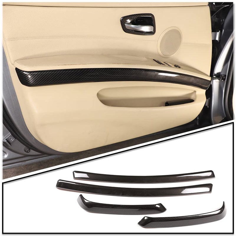 Car Interior Door Panel Trim For BMW 3 Series E90 E93 20052012 Car Accessories ABS 4PCS Carbon FiberPS Pls contact us whenever you have a doubt We are willing to help you