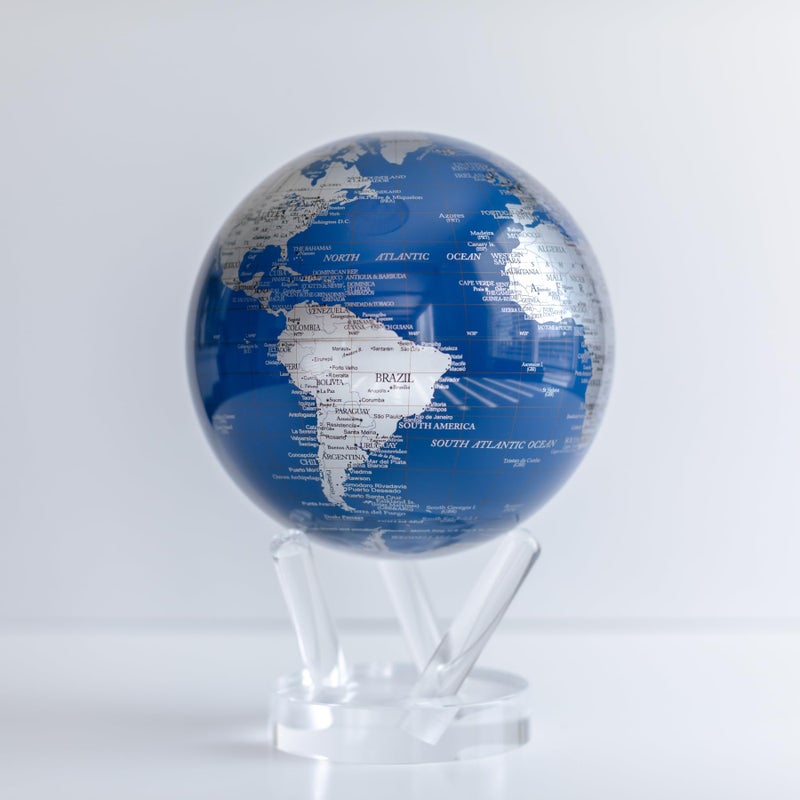 MOVA Globe Metallic Blue and Silver 4.5"" - Image 2