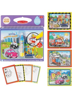 YelaJoy Water Coloring Books for Toddlers, Water Painting Book for Kids 3-5, Paint with Water Drawing Books for 2-4, Mess Free Coloring Books, Travel Toys for Girls Boys Birthday Gifts  - Image 2