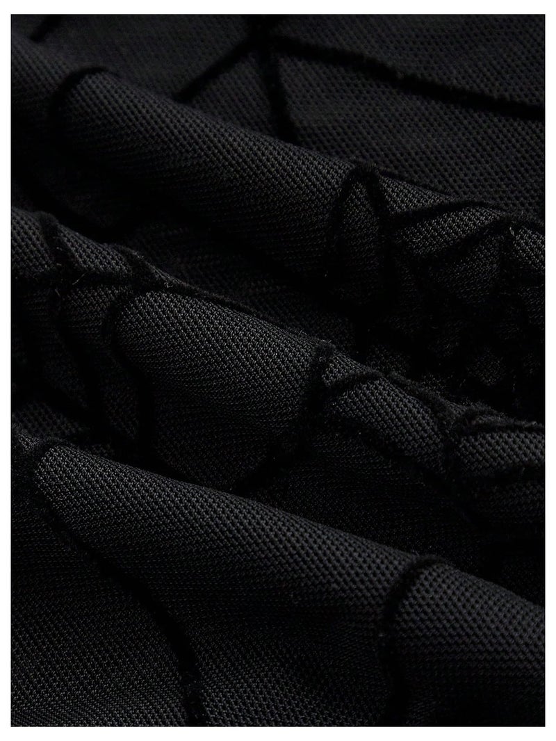 Verdusa Women's Y2k Gothic Goth Halter Top Mesh Sheer Backless Going Out Tops Emo Grunge Clothes Rave Outfits Black Small - Image 5