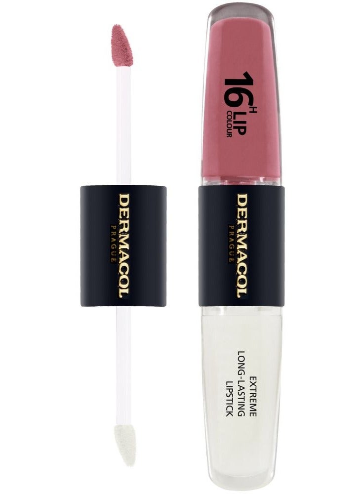 ديرماكول أحمر شفاه ديرماكول 16H 2 في 1 يدوم طويلاً، لون أحمر شفاه 33، 7.1 مل - Image 1