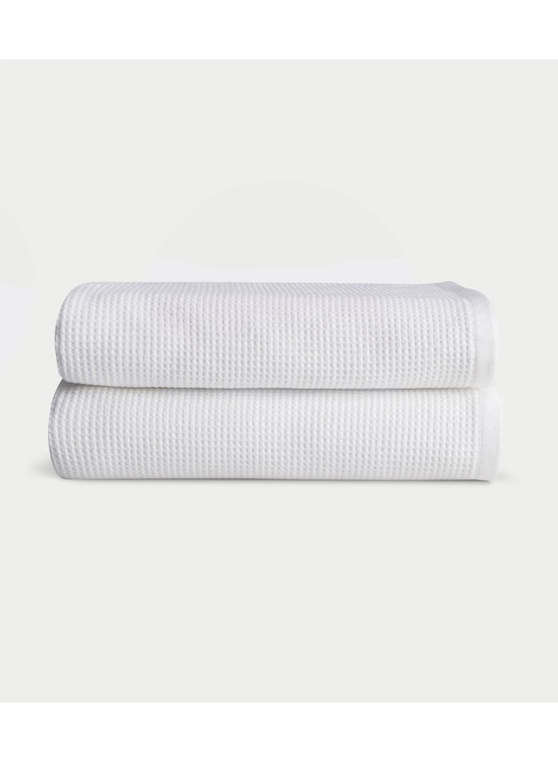 Minoa Waffle Bamboo Washcloth Towels - Image 3