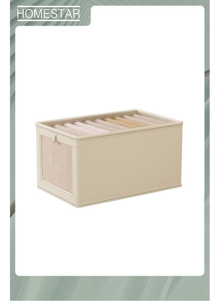 هومستر خزانة ملابس منظم, 2 حزمة خزانة منظمي وتخزين درج ملابس تخزين منظم, سلال التخزين الكبيرة القابلة للطي لتنظيم الملابس, الألعاب, الكتب, الرفوف,خزانة الملابس,خزانة الملابس - Image 3