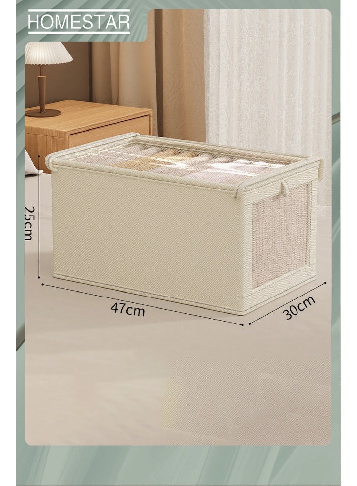 هومستر خزانة ملابس منظم, 2 حزمة خزانة منظمي وتخزين درج ملابس تخزين منظم, سلال التخزين الكبيرة القابلة للطي لتنظيم الملابس, الألعاب, الكتب, الرفوف,خزانة الملابس,خزانة الملابس - Image 4