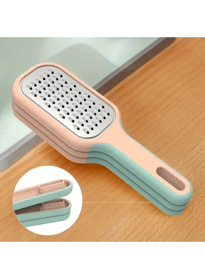 Stainless Steel Grater with Non Slip Rubber Handle For Cheese Vegetables Kitchen Tool - Image 2
