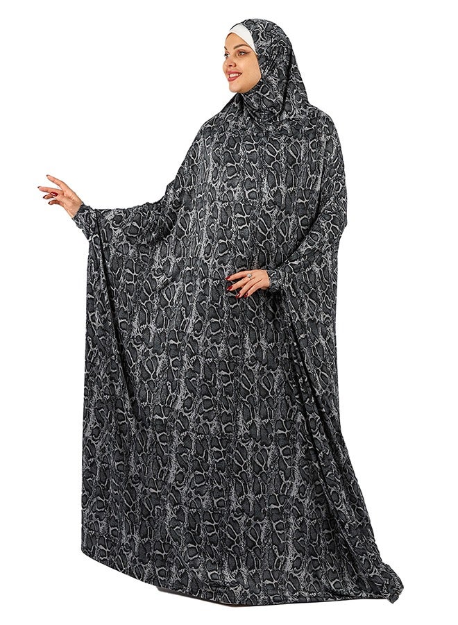 Zmurud Practical  Kuwaiti Jersey prayer dress  with headscarf from zmurud fashion - Image 2
