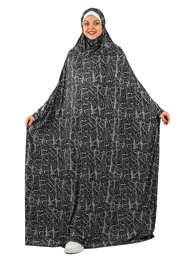 Zmurud Practical  Kuwaiti Jersey prayer dress  with headscarf from zmurud fashion - Image 3