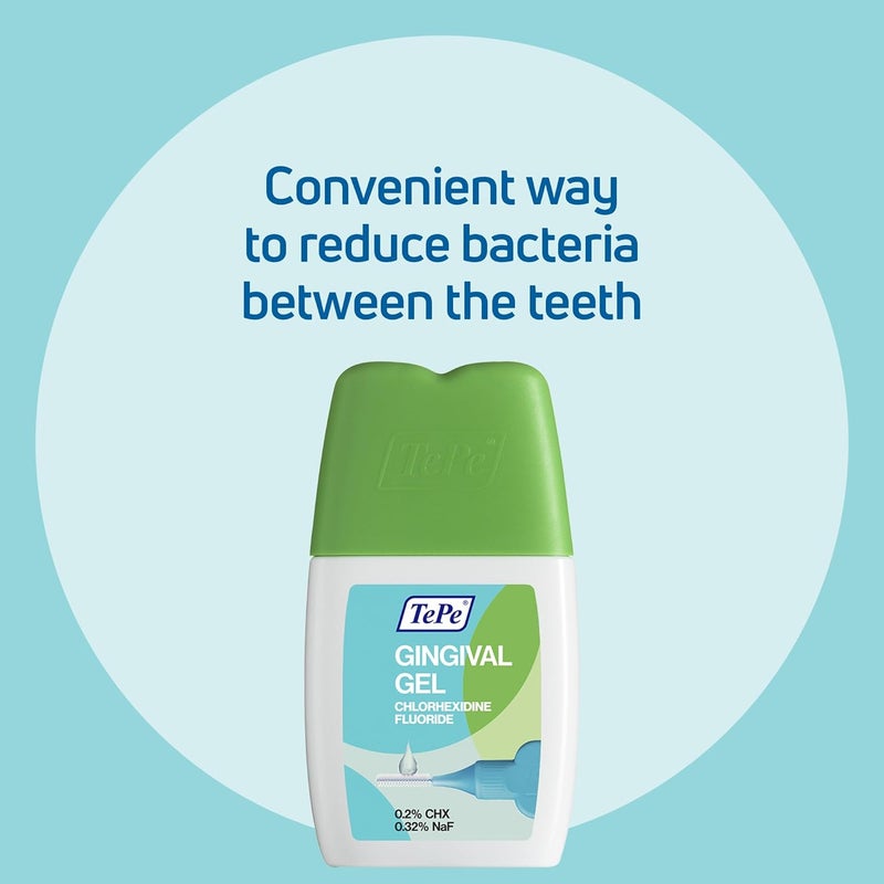 TePe Gingival Gel Mint Flavour Effective Against Plaque with Fluoride to Strengthen The Enamel and Prevent Cavities - Image 2
