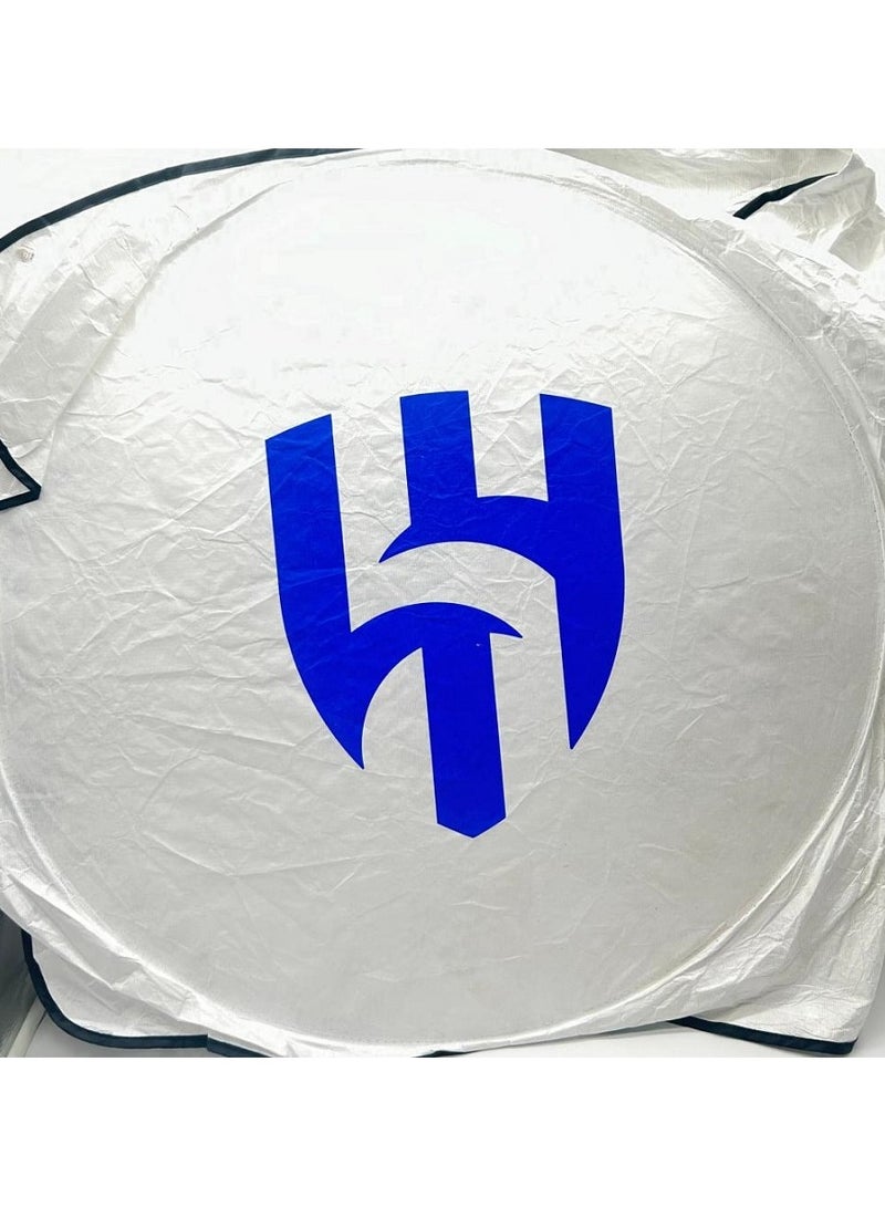 مظلة شمسية قابلة للطي للزجاج الأمامي للسيارة بشعار الهلال - Image 2