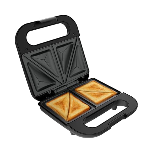 Havells Quick Crunch Sandwich Maker |2 slice sandwich maker| 800 W| Power Indicator Light| Food Grade Non-Stick Plates| Heat Resistant Body| Quick Heating|2 Years Door Step Warranty by Havells (Black) - Image 1