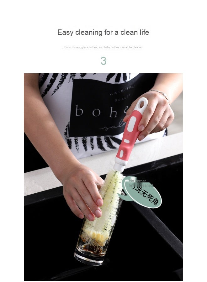 NIBEMINENT Bottle Brush Set Sponge Bottle Cleaning Baby Bottles And Cups Provide Ideal Cleaning Baby Items - Image 4