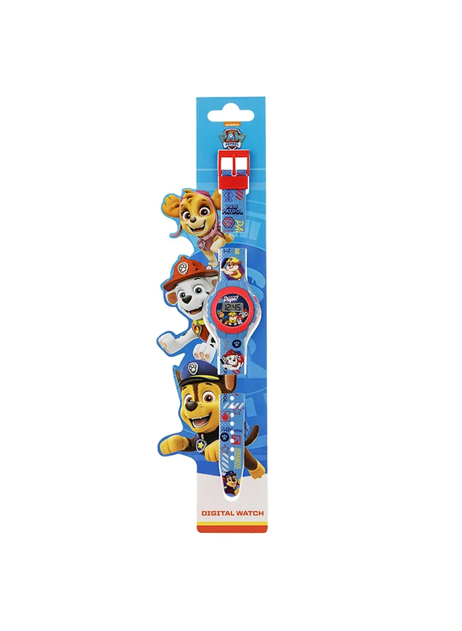 Disney Boys Digital Round Shape Plastic Wrist Watch - PAW4555 - 32 Millimeter