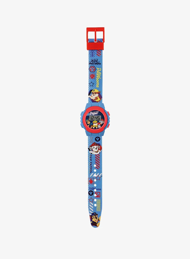 Disney Boys Digital Round Shape Plastic Wrist Watch - PAW4555 - 32 Millimeter