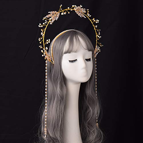 BLESSUME Halo Crown Mary Goddess Headband Women's Halloween Costume Goddess Headpiece (Style 12) - Image 2