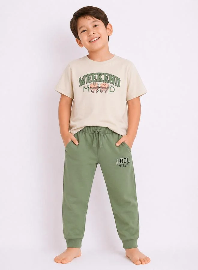 Victor And Jane Boys Cotton Short Sleeve Pyjama Set