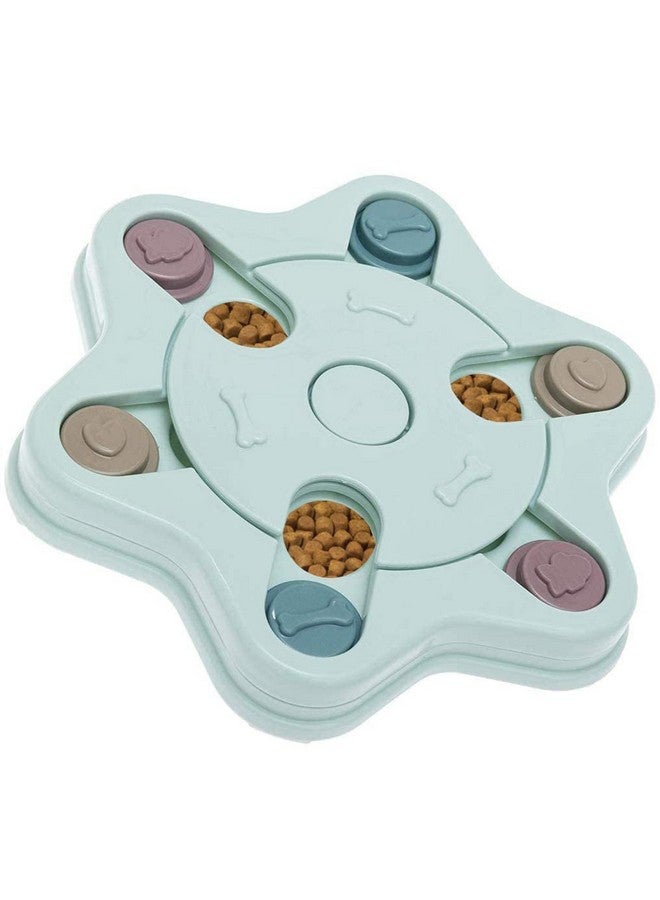موزع طعام للكلاب بتصميم دائري لتدريب الذكاء والتغذية البطيئة، وعاء طعام غير قابل للانزلاق مصمم لجميع سلالات الكلاب والقطط - Image 1