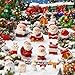CHAMBERY 32Pcs Mini Christmas Figurines Small Resin Figures Miniatures to Hide Santa Claus Reindeer Ornaments Gift for Xmas Party DIY Crafts Decorations - Image 4