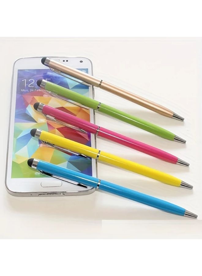 2 In 1 Stylus Pen And Ballpoint Pen 14 Pack Mixed Color Touch Screen Compatible Tablet Smartphone - Image 1