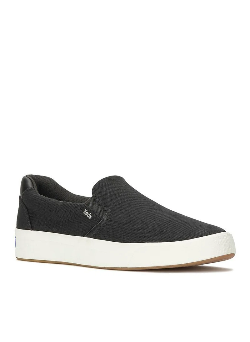 كيدز Keds Women's Pursuit Slip On Canvas Casual Sneaker Canvas Black