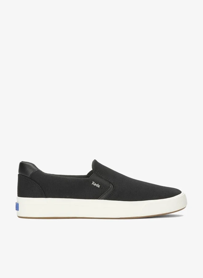 Keds Keds Women's Pursuit Canvas Slip-On Sneaker – Minimalist Everyday Comfort Shoe Black