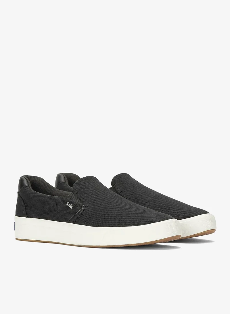 Keds  Keds Women's Pursuit Canvas Slip-On Sneaker – Minimalist Everyday Comfort Shoe Black for Women | Best Price UAE