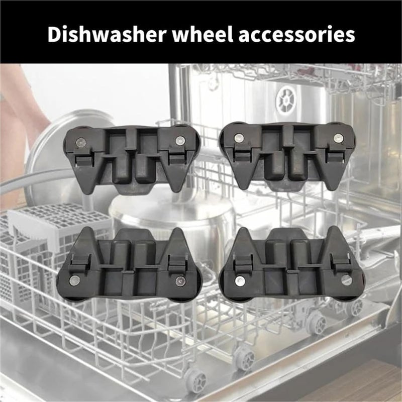 Diverse requirement fit Compatible for Various Dishwasher Models, Set of 4 M6CB Plastic Texture Wheel Rollers, Replacement Kitchen Appliance Parts Light sturdy raw material - Image 4