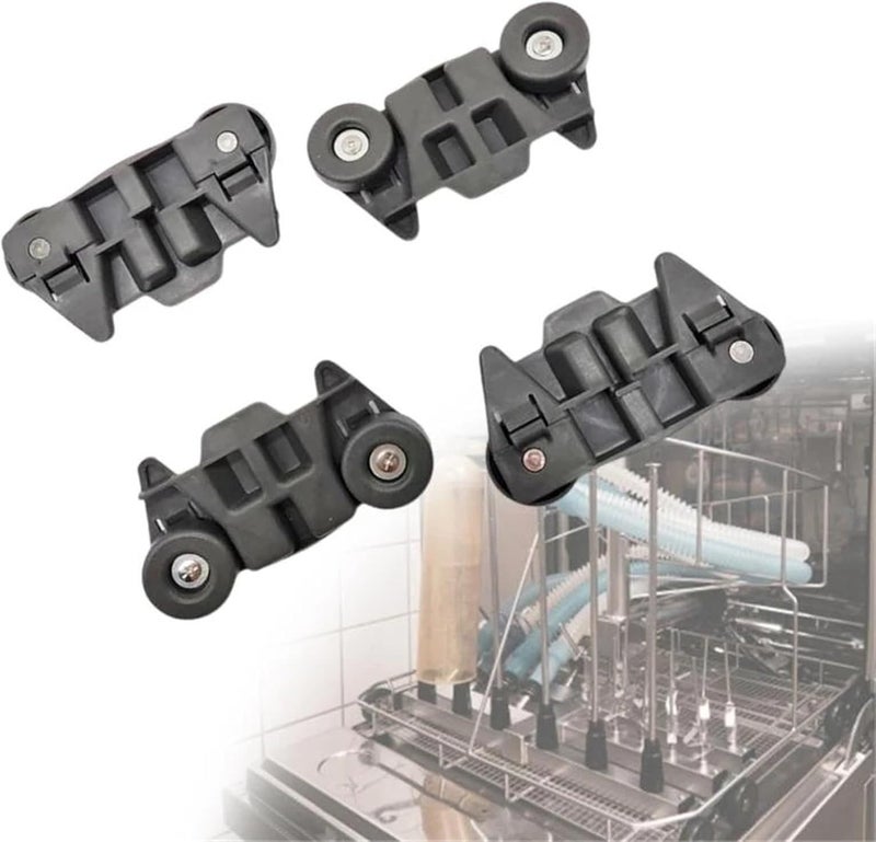 Diverse requirement fit Compatible for Various Dishwasher Models, Set of 4 M6CB Plastic Texture Wheel Rollers, Replacement Kitchen Appliance Parts Light sturdy raw material - Image 2