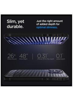 Spigen Spigen Rugged Armor MagFit Designed for iPhone 15 Pro Max Case Cover (2023) MagSafe Compatible - Matte Black  - Image 3