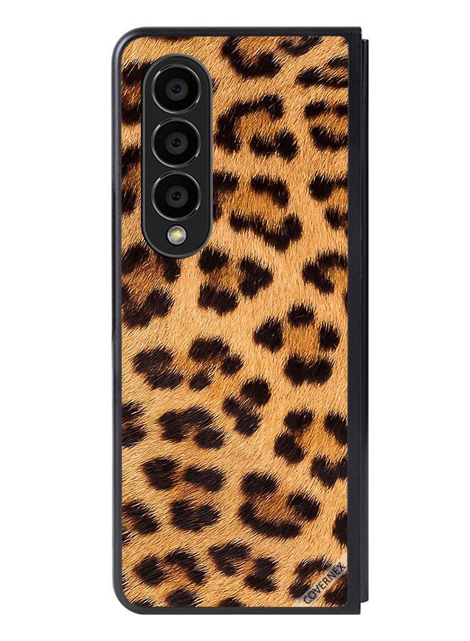 Covernex Protective Case Cover For Samsung Galaxy Z Fold 4 Leopard Pattern - Image 1