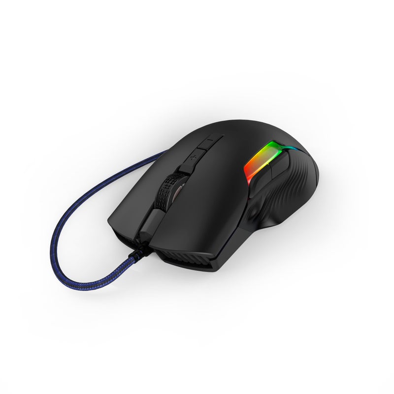 uRage Reaper 600 Professional RGB Gaming Mouse - 32000 DPI, Pixart PMW 3335, 8 Programmable Buttons - Black - Image 2