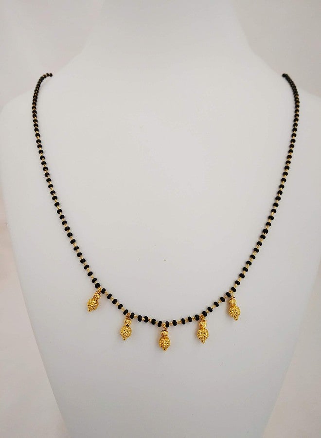 JHB Gold Plated Daily Designer Tanmaniya Short Mangalsutra For Women - Image 3