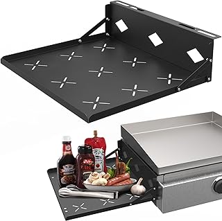 appacare Griddle Side Shelf for Blackstone 17"/22"/28"Griddle, Heavy Duty Grill Side Shelf Griddle Accessories,Griddle - Image 1