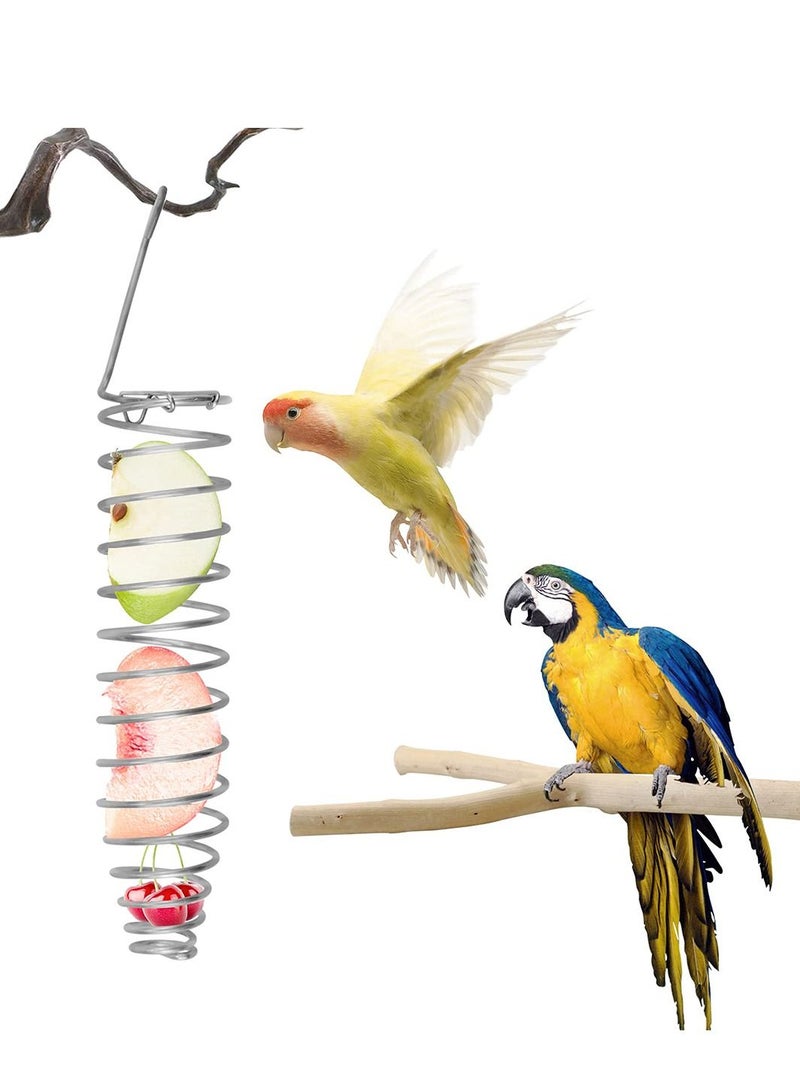 Bird Food Basket, Bird Food Holder, Fruit Vegetable Grain Parrots for Bird Parrots Feeders - Image 1