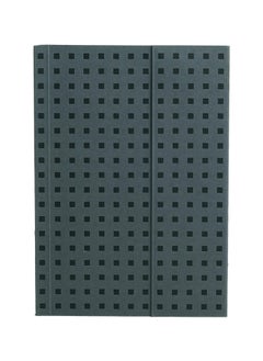 Quadro Grey on Black B6 Unlined Wrap Closure 112 Pages 100gsm Notebook