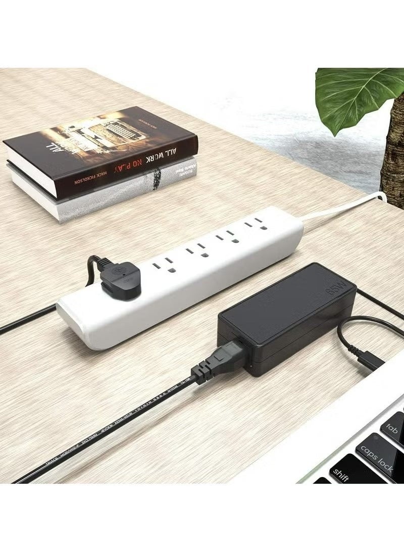 انسجام كابل طاقة DLC كابل طاقة ثلاثي السنون لشواحن الكمبيوتر المحمول سلك طاقة رئيسي بطول 1.8 متر لأجهزة الكمبيوتر والماسحات الضوئية والطابعات والتلفزيون - Image 3