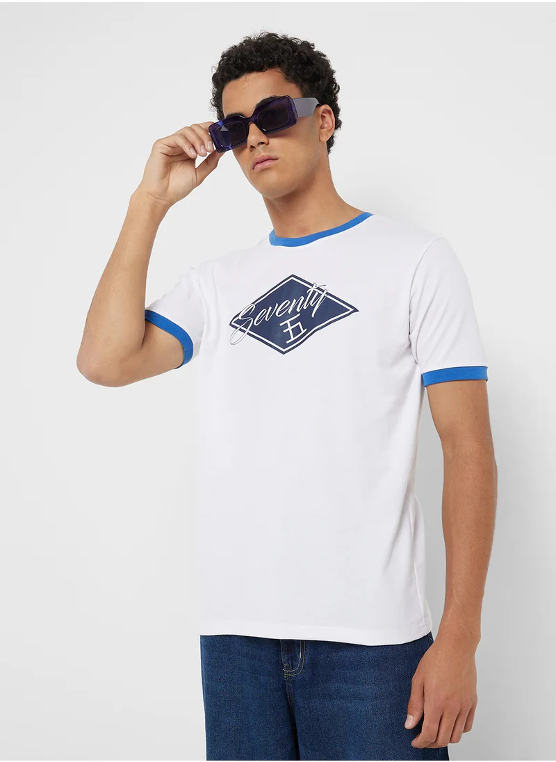سفنتي فايف Crew Neck T-Shirt